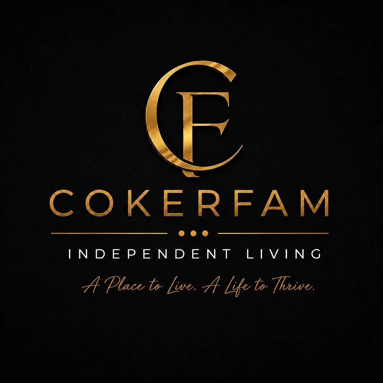COKERFAM INDEPENDENT LIVING LLC brochure showing amenities and room options