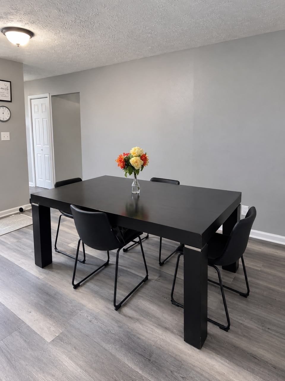 Open-concept kitchen and dining area